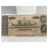 1864 Confederate $20 Bill