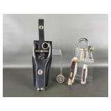 Vtg Utility Industrial Paper Punch, Pocket Knife &