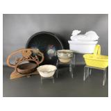 Rooster Theme Country Life Cookie Jar & More