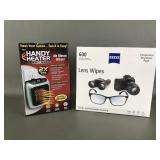 New Zeiss 600 Count Lens Wipes & Handy Heater