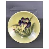 Vintage Signed Moorcraft Pottery Crocus Tray
