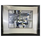 1990 Muddy Thinking Collage Art, Framed