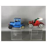 Vintage Tin Litho Friction Toy Cars