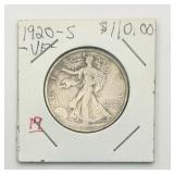 1920-S Walking Liberty Half Dollar 90% Silver Coin