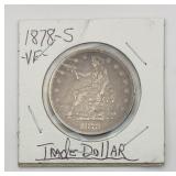 1878-S Silver Trade Dollar Seated Liberty