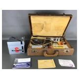 Vtg Komaflex S Camera W Case, Original Box, Lenses