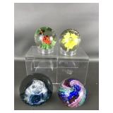 Vtg Handmade Art Glass Selkirk Signed Paperweight&