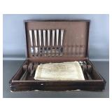 Vtg Harmony House Plated Flatware In Box