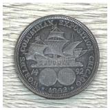1892 Columbian Exposition Half Dollar 90% Silver