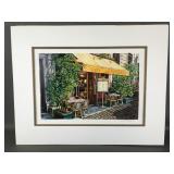 G Arkady Signed Serigraph Cafe Les Parisiennes