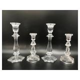 Vintage Classic Multi Faceted Crystal Candlestick