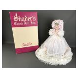 Vtg Signed Shader's Victorian Style China Doll