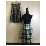 Vintage Pure New Wool Kiltie Sz 12 Skirts