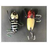 Vtg Heddon Crazy Crawler Fishing Lures