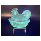 Westmoreland Glowing Blue Hen On Nest