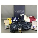 Navy Shirt, American Flag Skirt & More