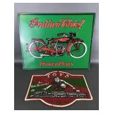 Indian Chief & Toys Metal Wall Signs