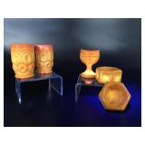 Vtg Glowing Cadmium Rosso Eyewash Glass Cup & More