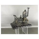 Handmade Vintage Model Car On Wood Block