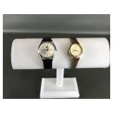 Vtg Gold Coin & 75 Years Mickey Mouse Watches