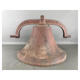 Antique Cast Iron Farm Bell Fredricktown Ohio