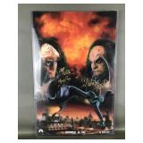 Signed 1999 Star Trek Testament By Fire Poster