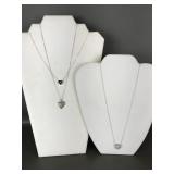 Sterling Silver Heart Necklaces
