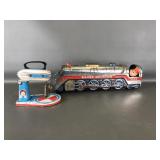 Vintage Silver Mountain Express Litho Train & Mini