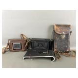 Kodak Junior Early 1900s Camera & Vtg Zeiss Ikon