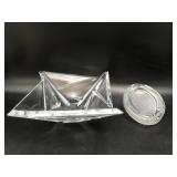 Geometric Crystal Bowl & Mikasa Picture Frame