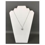 Signed Givenchy Teardrop Pendant Necklace