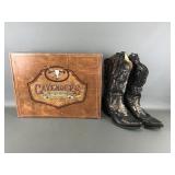 Corral Studded Distressed Boots Sz 9.5