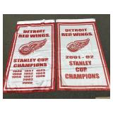 Detroit Red Wings Stanley Cup Champions Banners