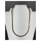 Vtg Italian Sterling Silver Snake Chain Necklace
