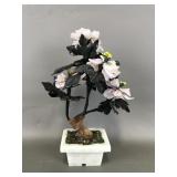 Vtg Chinese Hardstone Bonsai Tree