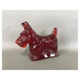 Mosser Ruby Red Schnauzer Dog Figurine