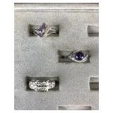 Sterling Silver Avon Size 8 Ladies Rings