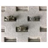 Vintage Sterling Silver Ladies Rings