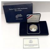 2005 Marine Corps Proof Silver Dollar 230th