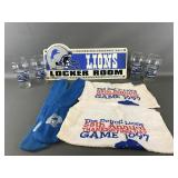 Detroit Lions Football Coca Cola Glasses & More!