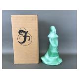 Satin Green Fenton Bridesmaid Doll Figurine