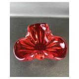 Mid-century Modern Hand-blown Flower Bowl