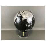 Black & Silver-toned Table Top Globe