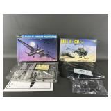 Vtg Revell Bell H-13h & Arado Nightfighter Model
