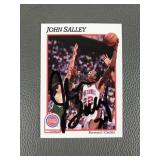Detroit Pistons John Salley Signed Basketball Card