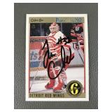 Detroit Red Wings Tim Cheveldae Signed Card
