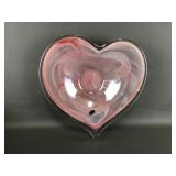 Vtg Lavorazione Arte Murano Swirled Heart Bowl