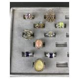 Avon Costume Jewelry Cocktail Ring Assortment
