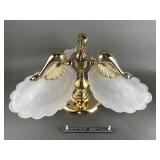 Art Deco Revival Peacock Ceiling Fixture