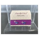 Sterling Silver Itsy Bitsy Dolphin Stud Earrings